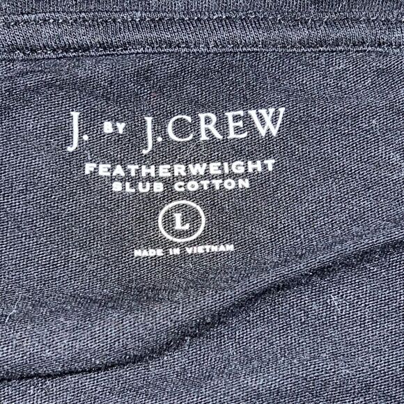 J. Crew black vneck tee. Pre loved - Picture 5 of 5